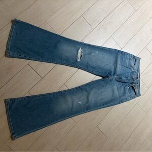 Joe's Jeans Distressed Blue Flare Jeans